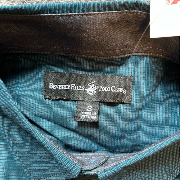 Mens size S Beverly Hills PoloClub dress shirt - Picture 2 of 5